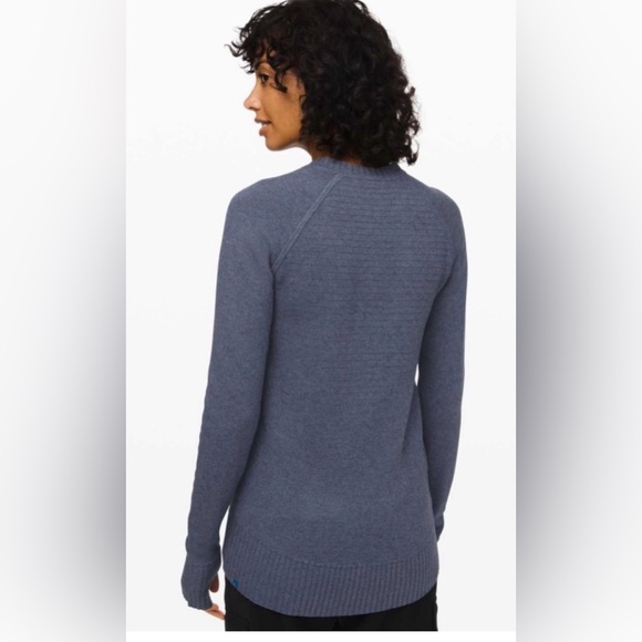 Lululemon Still Lotus Sweater *Reversible Blue - Picture 2 of 6